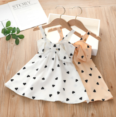 Girls Cute Summer Suspender Dress