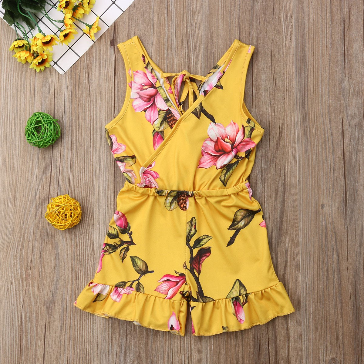 Girls Summer Floral Outfits Clothes