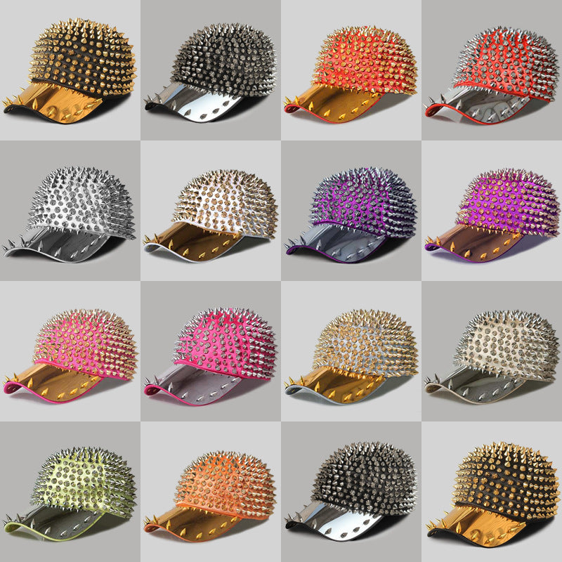 Punk Full Pointed Rivet Hip-hop Cap