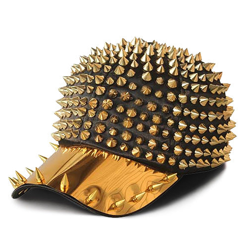 Punk Full Pointed Rivet Hip-hop Cap