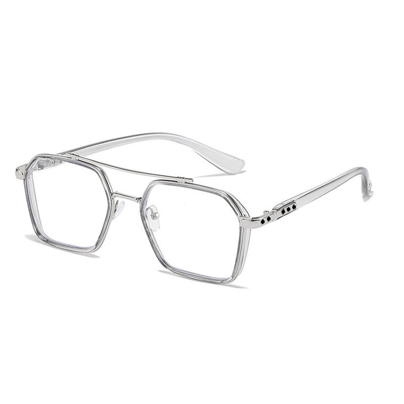 Domineering Flat Light And Zero Degree Anti Blue Light Glasses