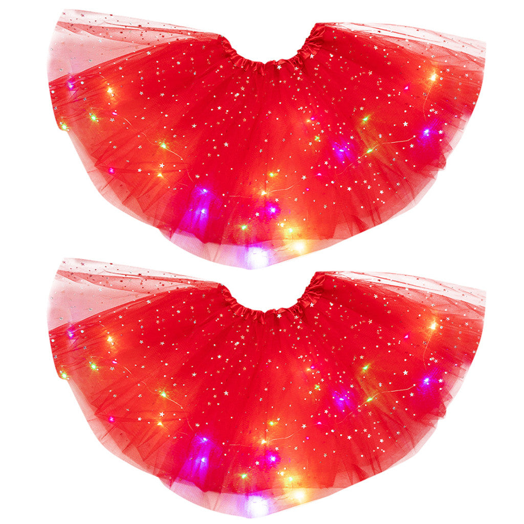 Luminous  LED Tutu Sequins Shiny Skirt