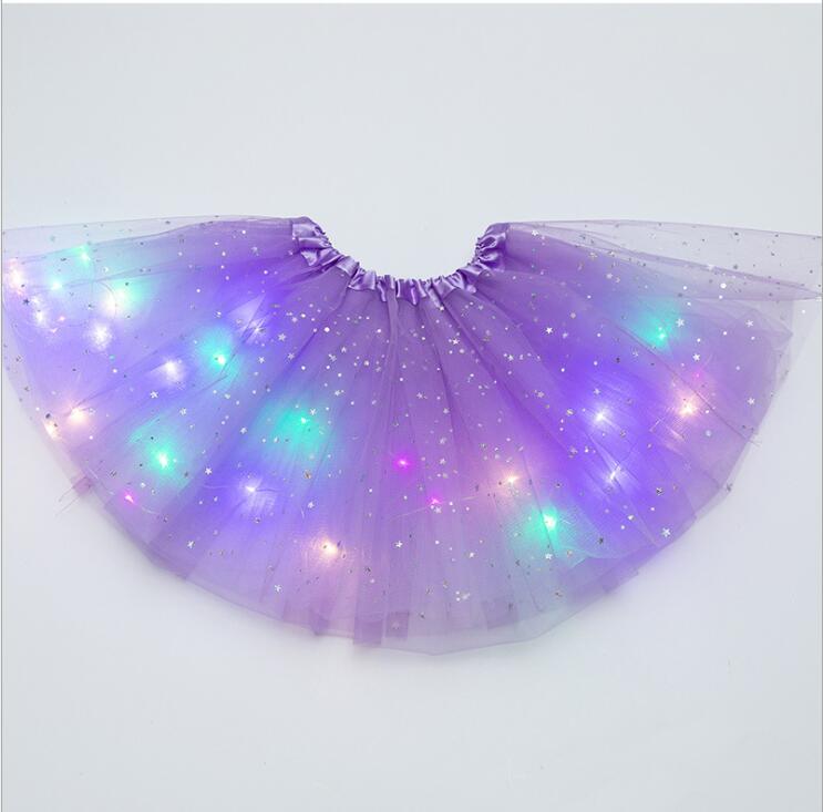 Luminous  LED Tutu Sequins Shiny Skirt