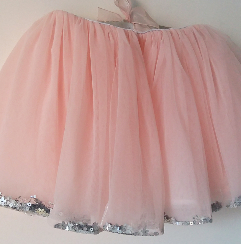 Girls' Sequined Tulle Skirt