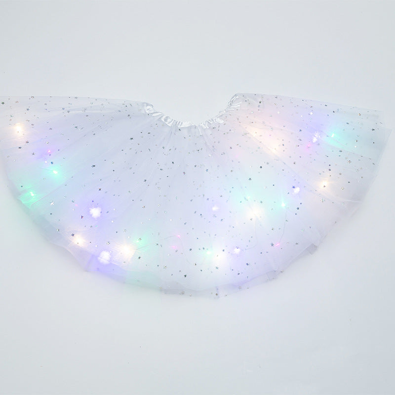 Luminous  LED Tutu Sequins Shiny Skirt