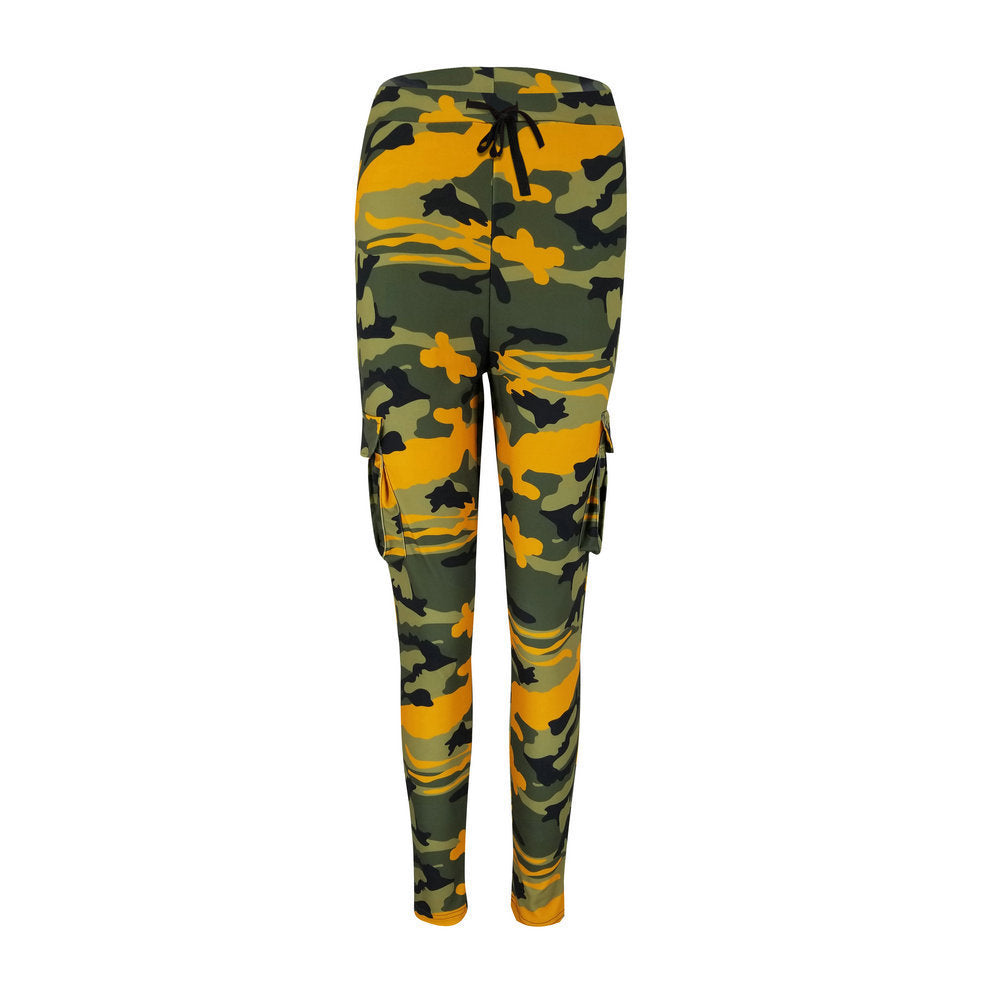 Camouflage Plus Size Casual Trousers