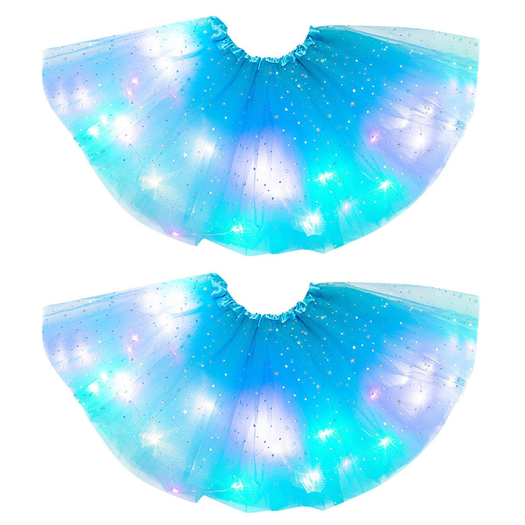 Luminous  LED Tutu Sequins Shiny Skirt