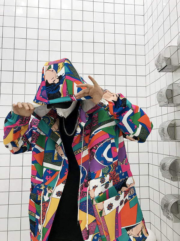 Graffiti trench coat