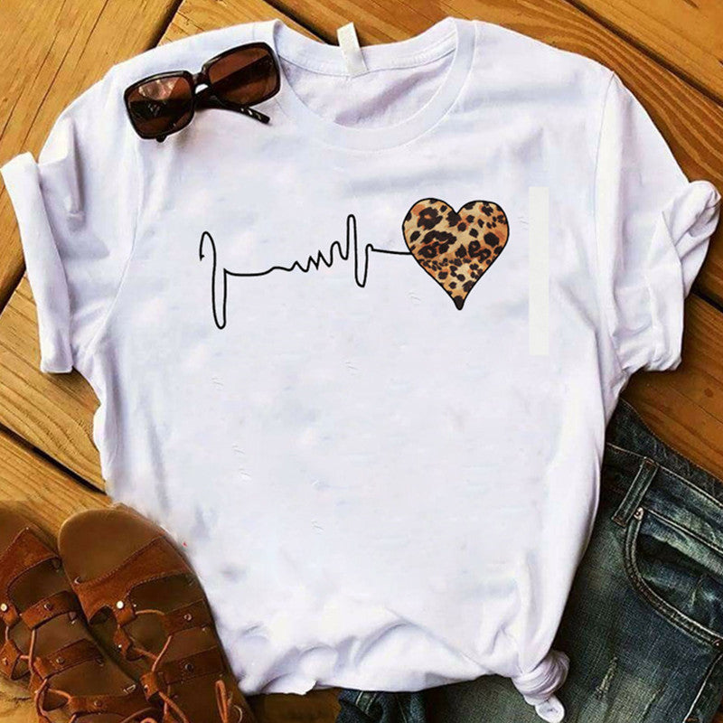 Leopard Print Short Sleeve Shirt