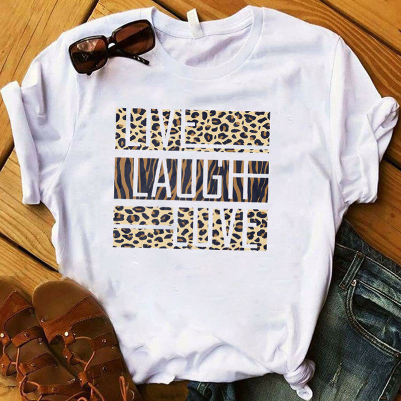 Leopard Print Short Sleeve Shirt