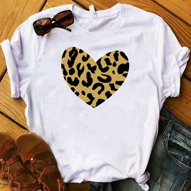 Leopard Print Short Sleeve Shirt