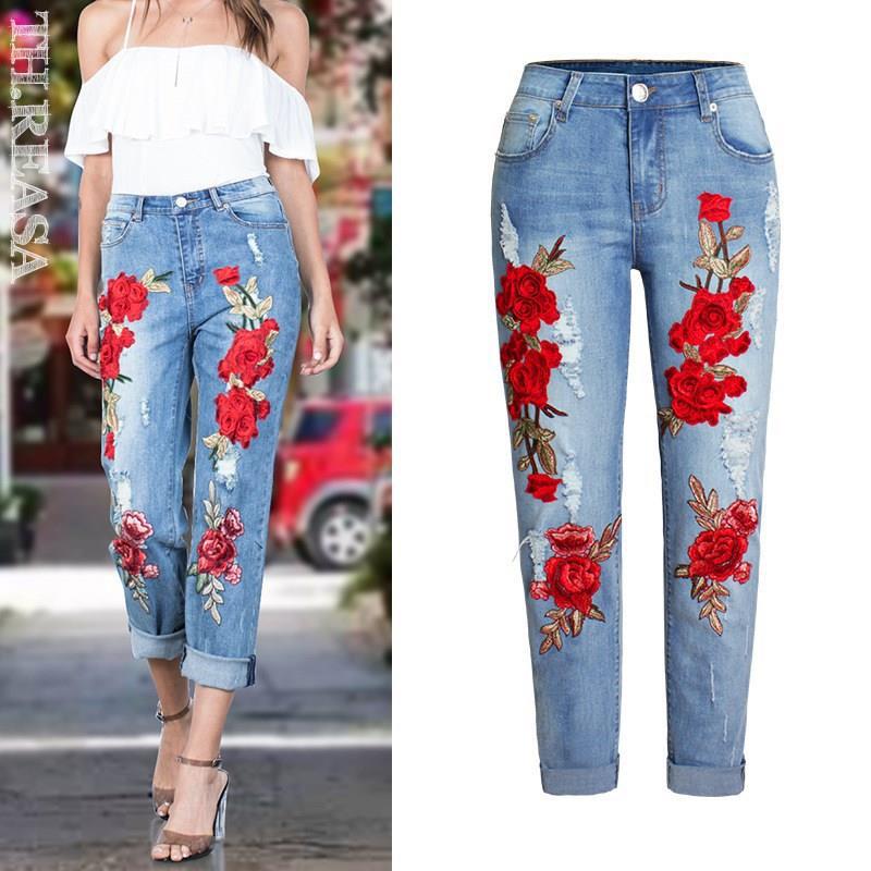 Plus Size Long Loose Jeans