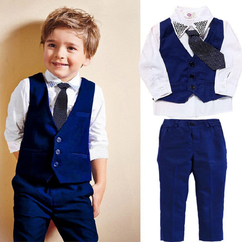 Casual Boys' Clothes Vests Gentleman Suits