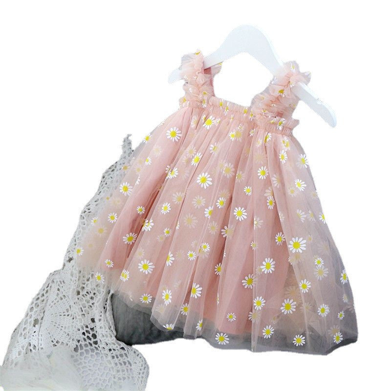 Baby Girl Sling Net Yarn Tutu Skirt Dress