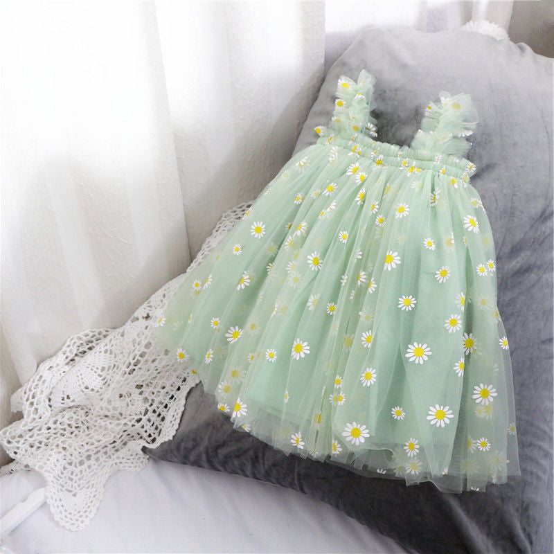 Baby Girl Sling Net Yarn Tutu Skirt Dress