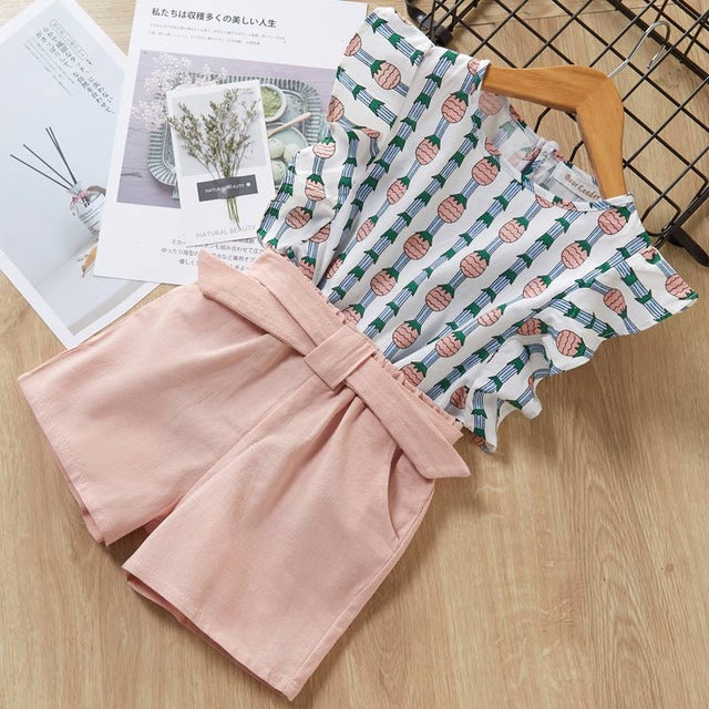 Girl T-Shirt & Shorts Suit