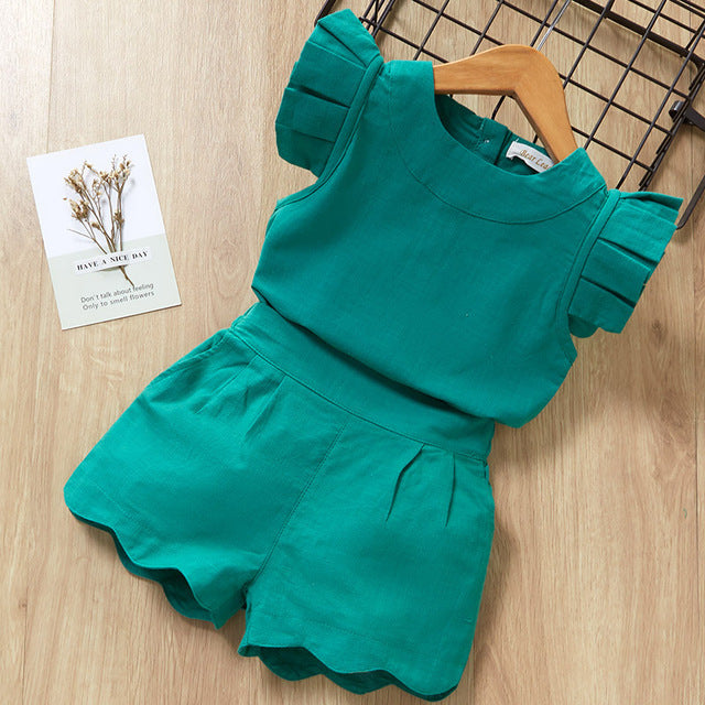 Girl T-Shirt & Shorts Suit