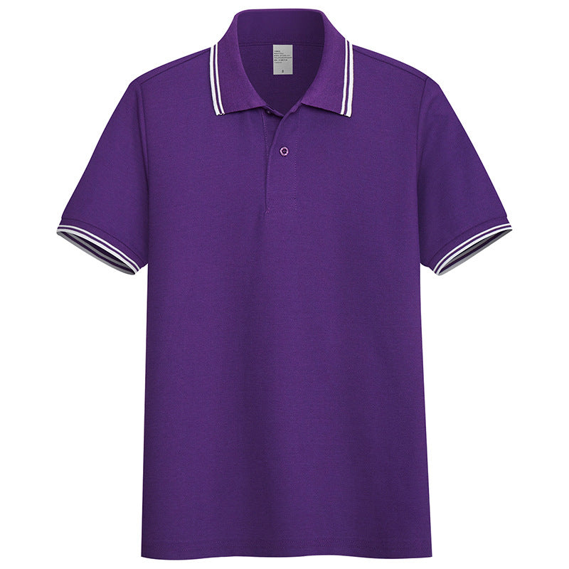 Summer Stand-up Collar Short-sleeved Polo Shirt Men