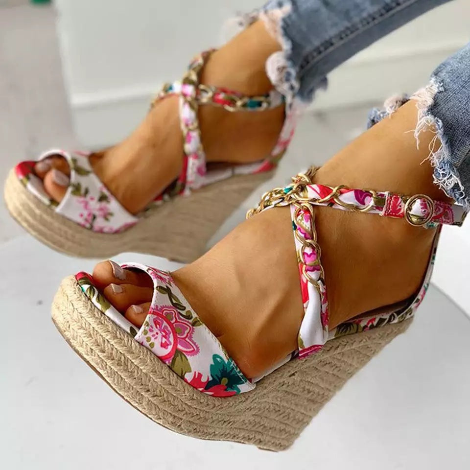 Plus Size Women's Wedge Heel Sandals