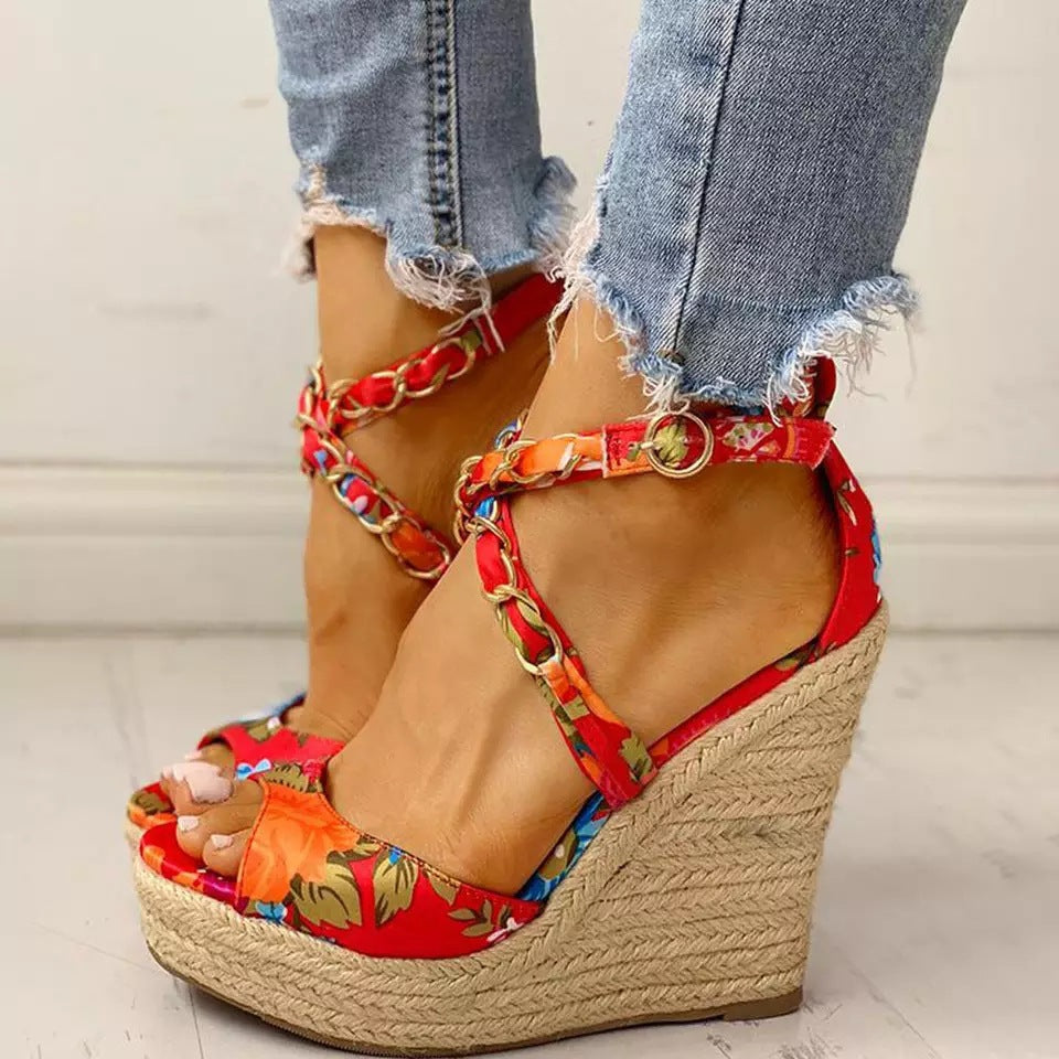 Plus Size Women's Wedge Heel Sandals