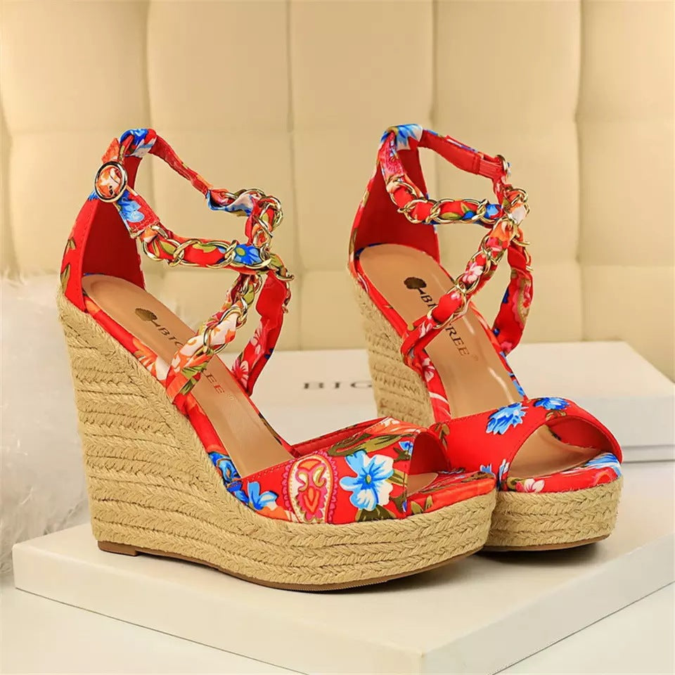 Plus Size Women's Wedge Heel Sandals