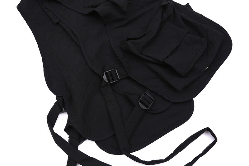 Dark Functional Wind Multi-pocket Tooling Vest