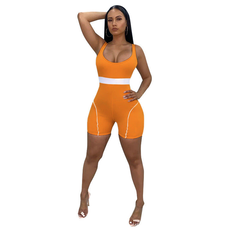 Cross-border Women's Fitted Bodysuit