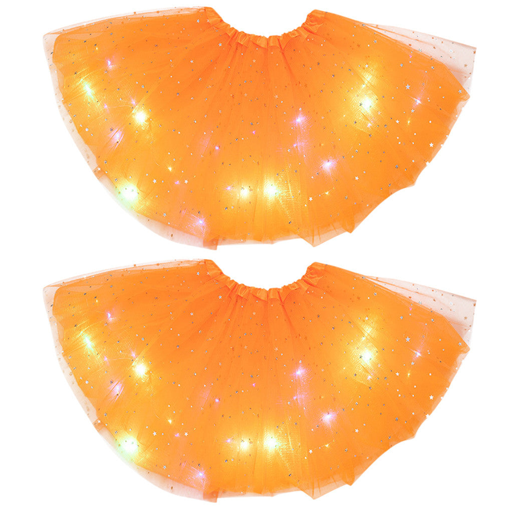 Luminous  LED Tutu Sequins Shiny Skirt