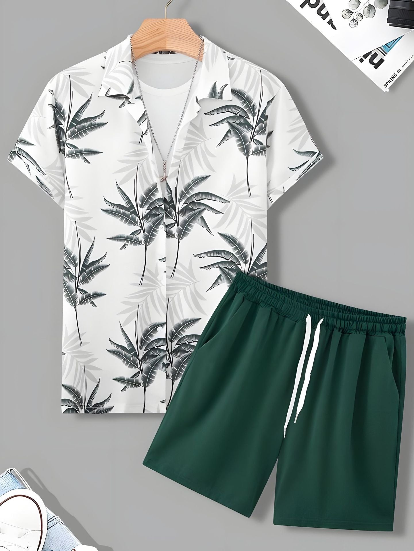 Casual Hawaiian Vacation Shirt and Pants Set