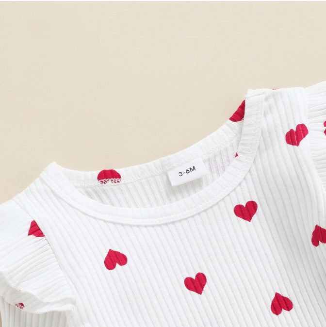 Baby Girl Heart Suit