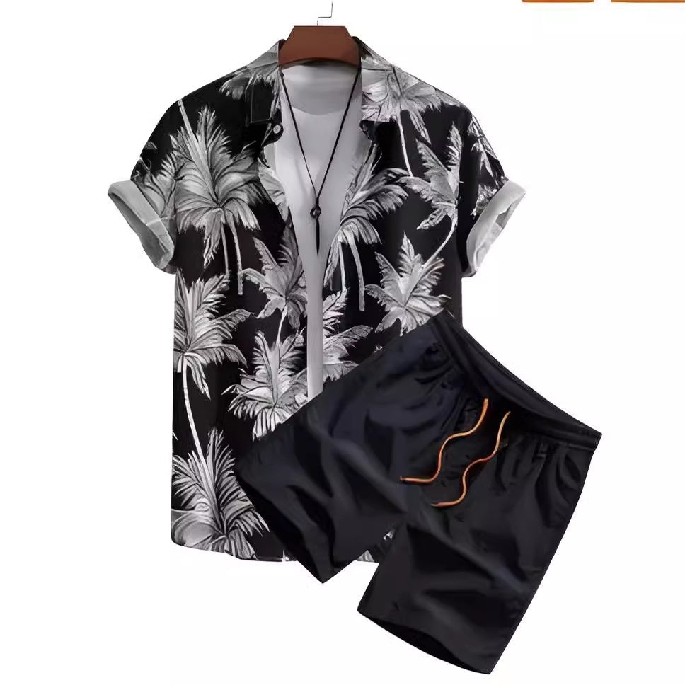 Casual Hawaiian Vacation Shirt and Pants Set