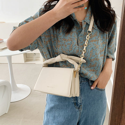 Fashion Chain Tie Handle Bag