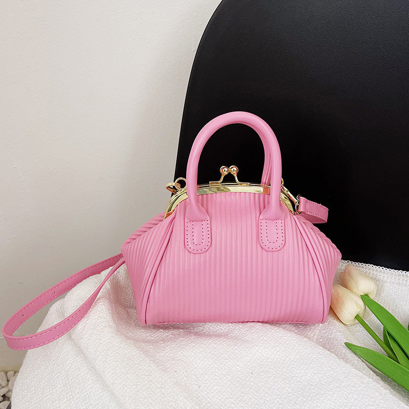 Women's Vertical Stripe Fashion Handbag