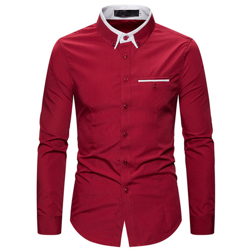 Casual Slim Fit Long Sleeve Shirt