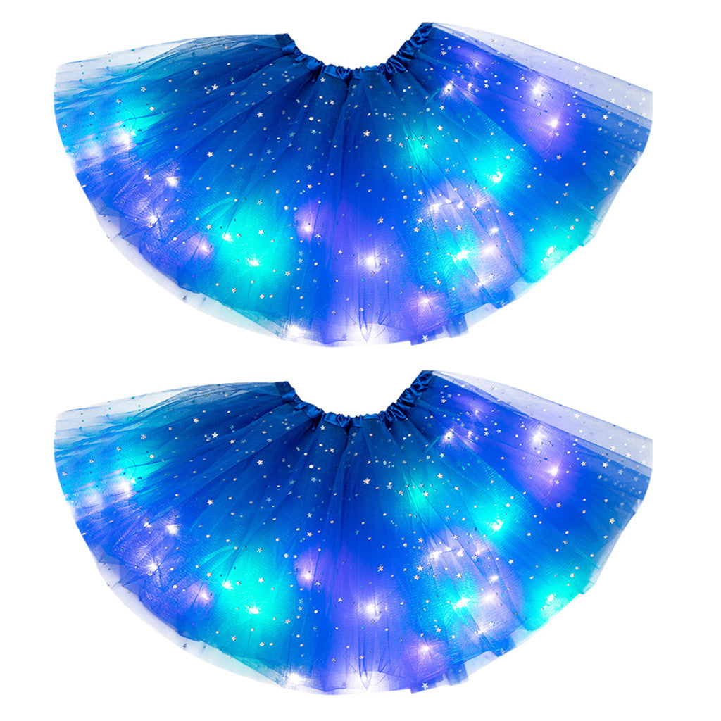 Luminous  LED Tutu Sequins Shiny Skirt