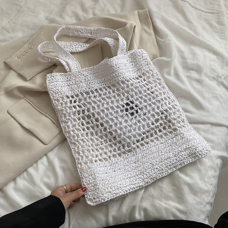 Women's One-shoulder Fashion Woven Bag