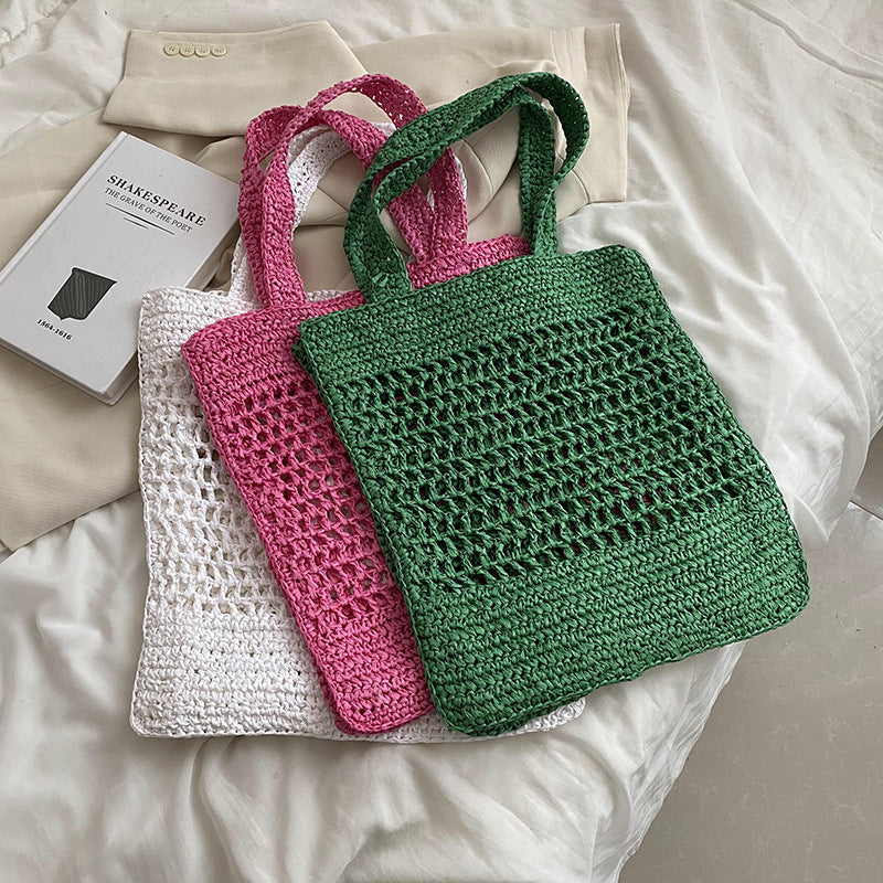 Women's One-shoulder Fashion Woven Bag