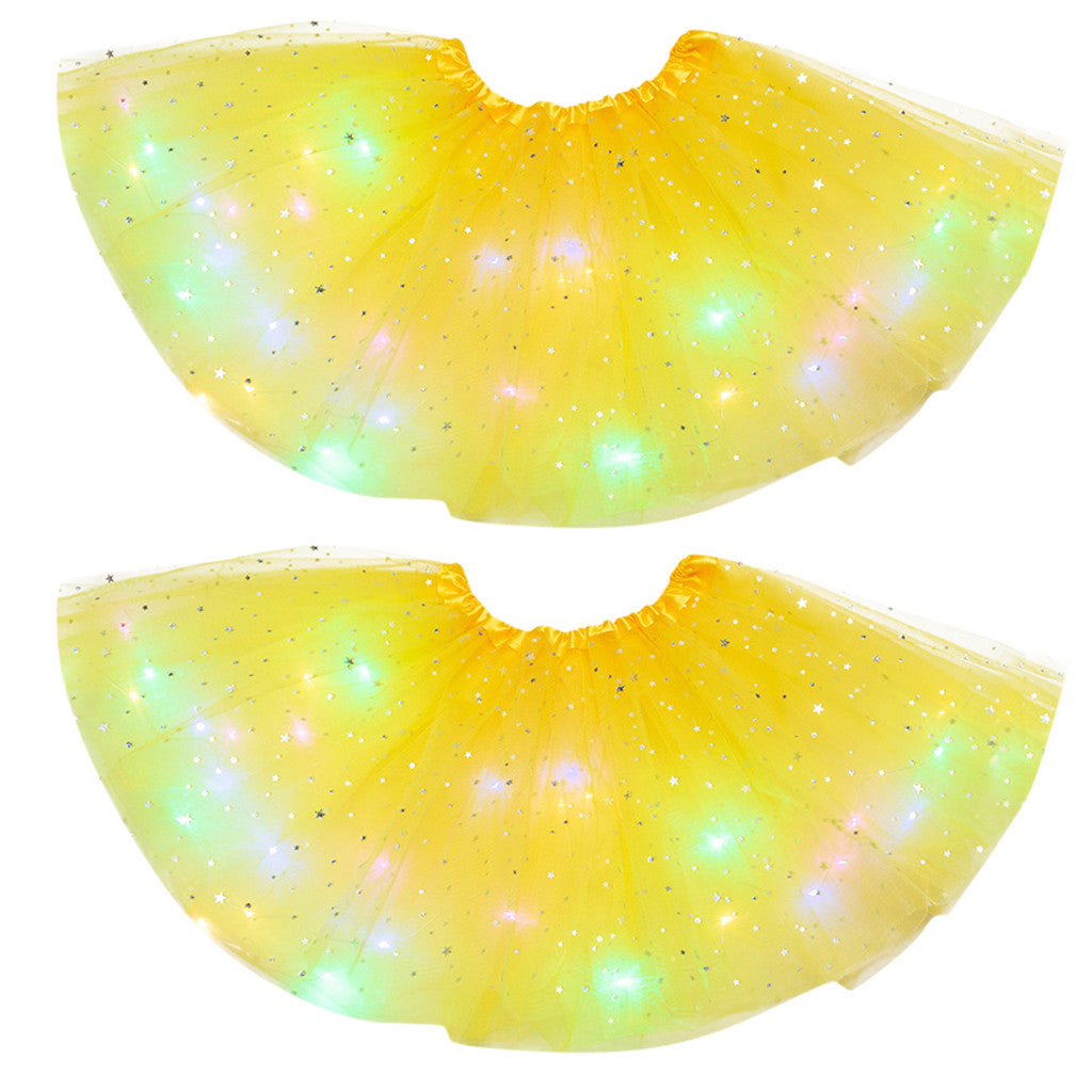 Luminous  LED Tutu Sequins Shiny Skirt