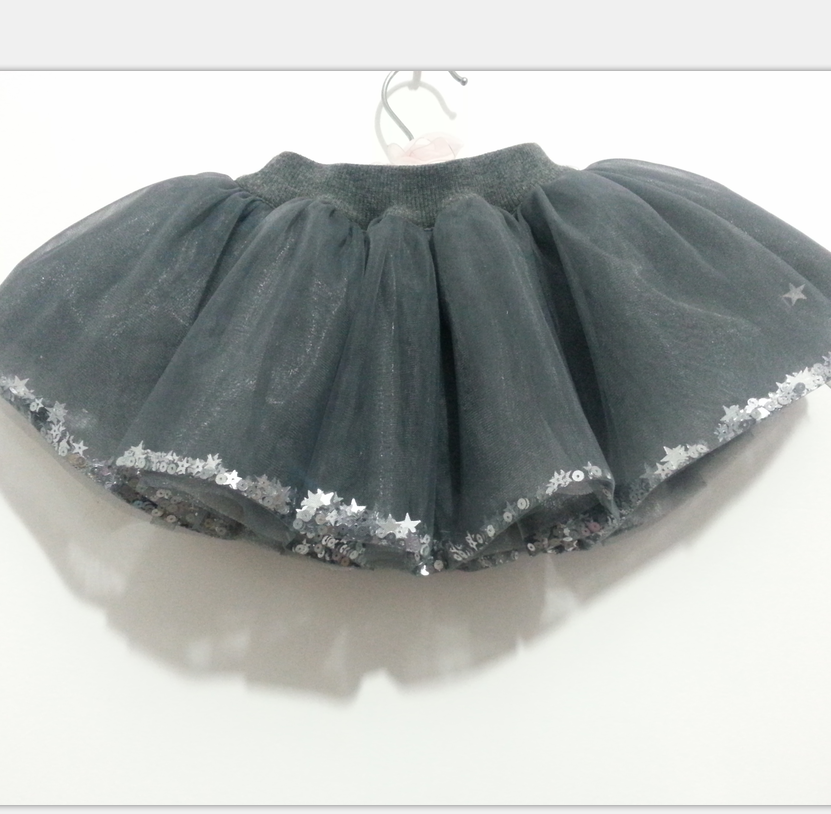 Girls' Sequined Tulle Skirt