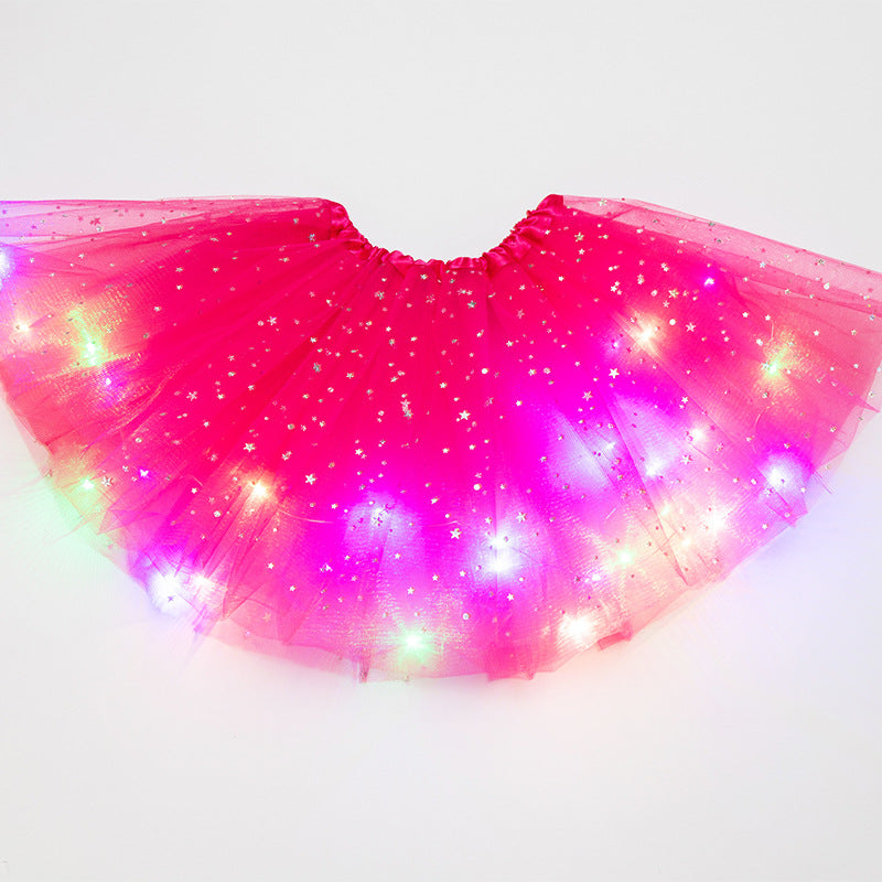 Luminous  LED Tutu Sequins Shiny Skirt