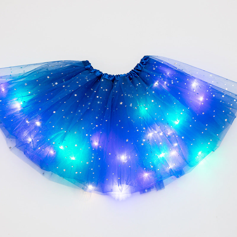 Luminous  LED Tutu Sequins Shiny Skirt