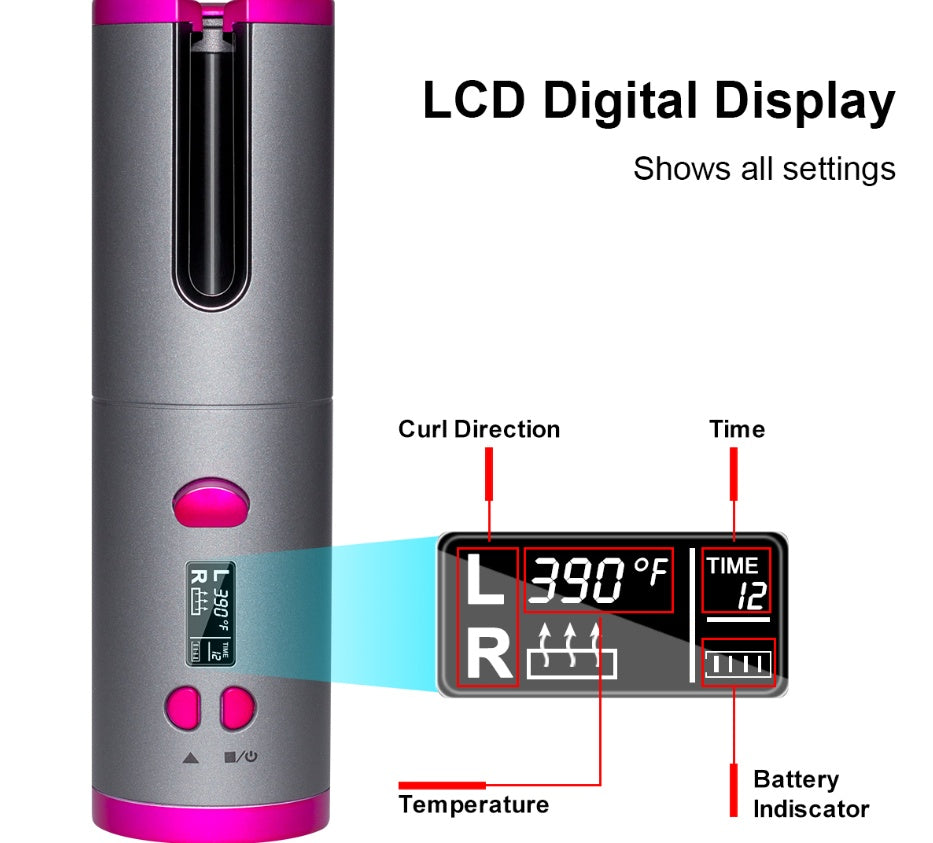 USB Wireless Multifunctional Charging Curler