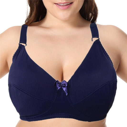 Plus size glossy bra