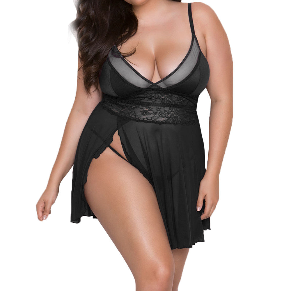 Plus Size Women Sexy Nightdress Pajamas