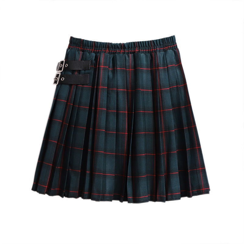 Women's plus size plaid skirt