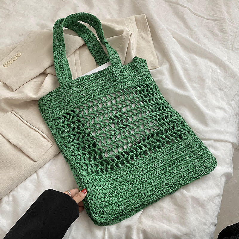 Women's One-shoulder Fashion Woven Bag