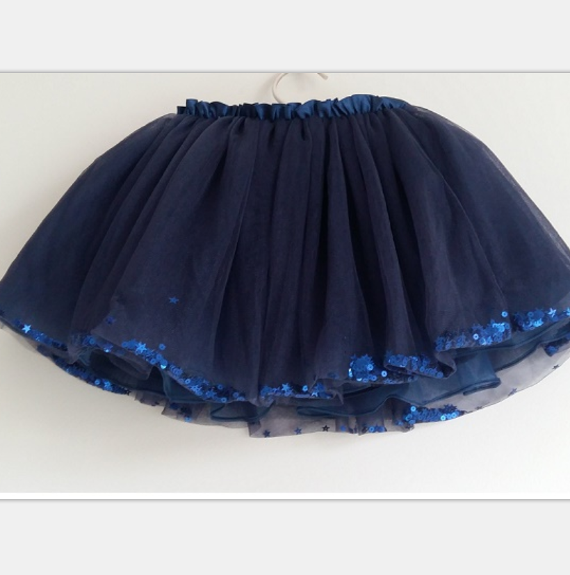 Girls' Sequined Tulle Skirt