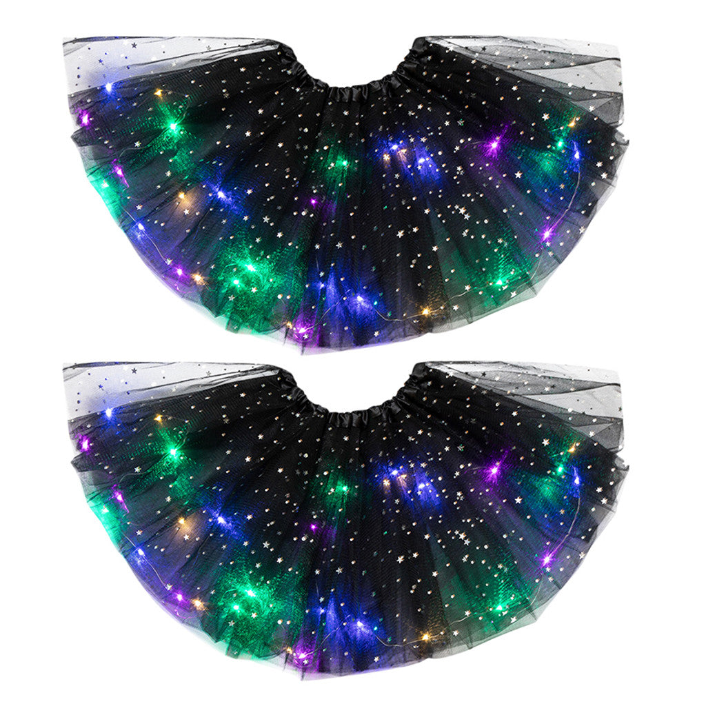 Luminous  LED Tutu Sequins Shiny Skirt