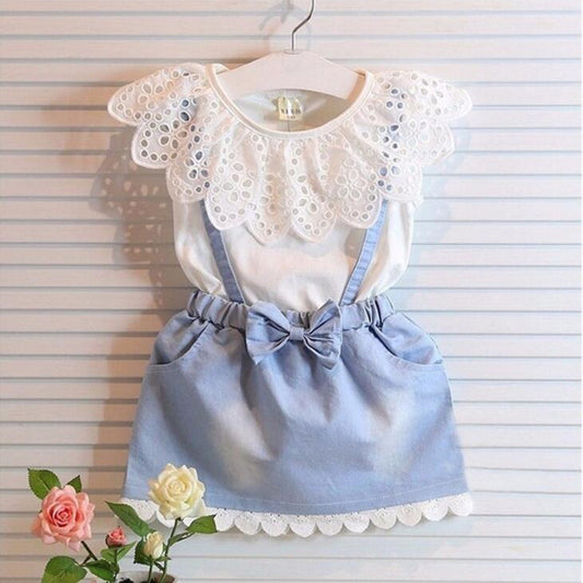 Sleeveless Cute Princess Denim Dress