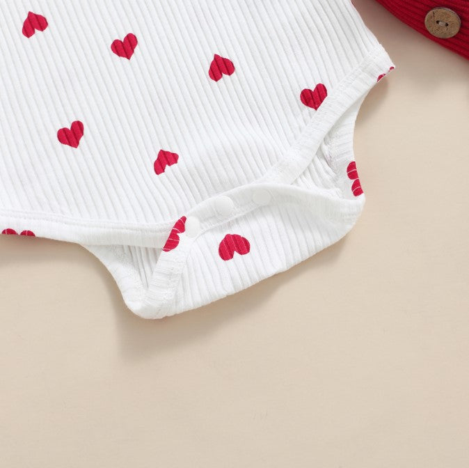 Baby Girl Heart Suit